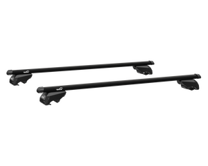 Roof rack NISSAN Patrol GR 2005-2013 with side rails, black aluminum bar